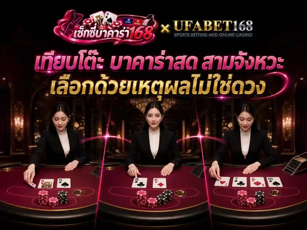 เทียบโต๊ะ บาคาร่าสด สามจังหวะ เลือกด้วยเหตุผล